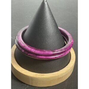 Purple Marble-Like Bangle Bracelet Womens